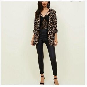 Leopard Print Blazer by Worthington - size L
